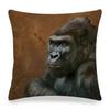 Funny Wild Animals Pattern Decor Cushion Cover 45x45cm Bear Eagle Fox Printed Linen Pillow Cover Home Decor Pillowcase for Couch