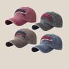 Three-dimensional letter embroidery soft top baseball cap for men and women summer street couple cap showing small face