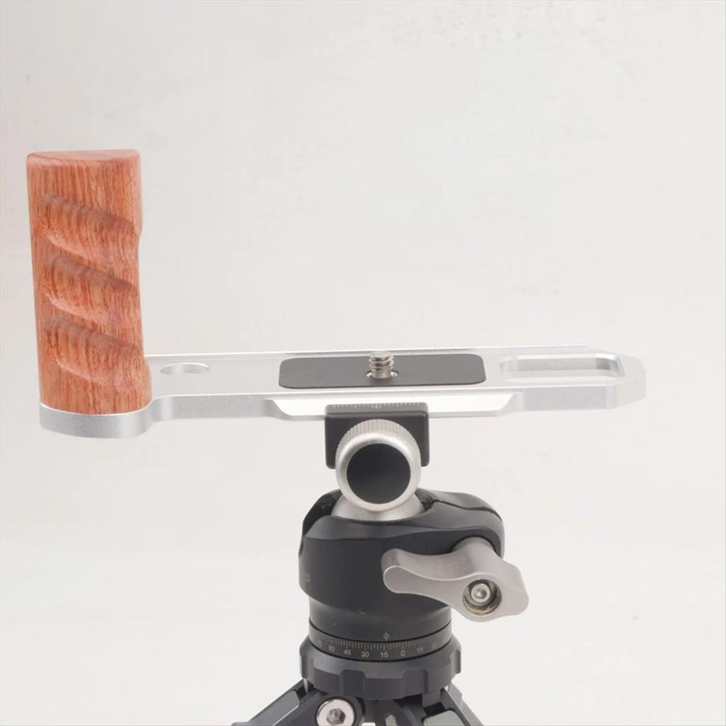 F2 Quick Release Plate Wooden Handgrip for F2 Camera L Bracket with Vertical Mount Camera Accessories,B