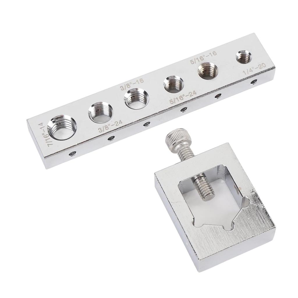 Nut Bolt Drill Jig Kit, Carbon Steel Safety Wire Drill Set, Wire Lock Nut and SAE Bolt Drill Jig for Maintenance, Quick and Accurate Lateral Drilling