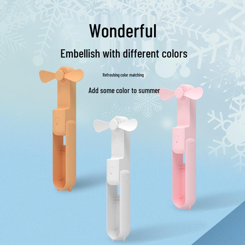 Portable Two-in-One Mini Fan & Power Bank with Long Battery Life for Outdoor Use