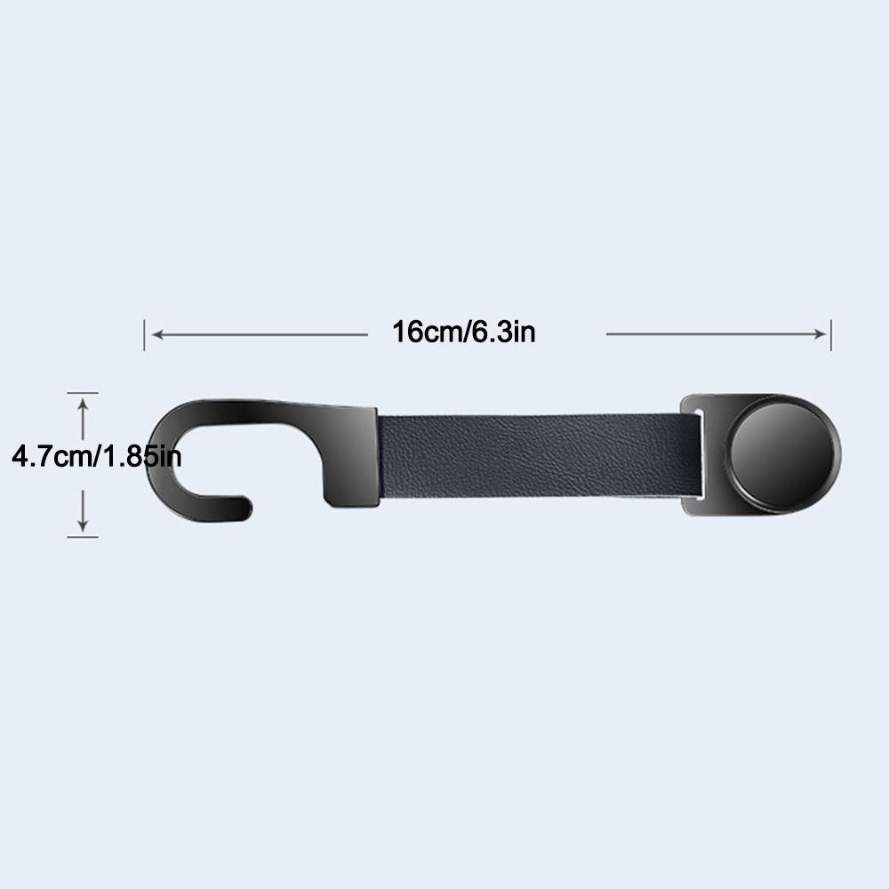PU Leather Seat Back Hanger Hook Wear-Resistant Hanging Storage Hook Car Interior Accessories