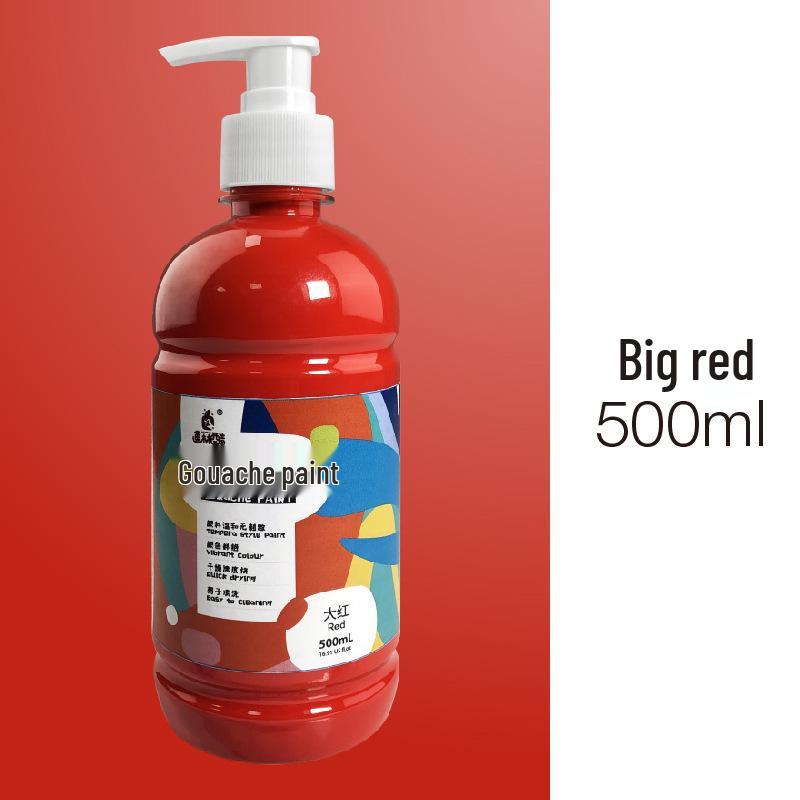 Kunstbedarf: 24-Farben 500ml Waschbares Gouache-Farben-Set für Bildungseinrichtungen und Kinder