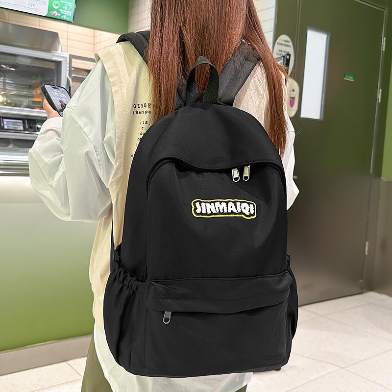 Letter Backpack Women's Lightweight Backpack Student Small Schoolbag