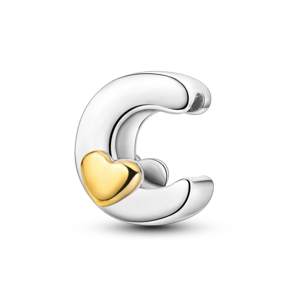 Charms 26 Letters A To Z Alphabet Spell Words Diy Name Copper Beads With Heart Fit Original Bracelet Diy Ladies Girl Jewelry