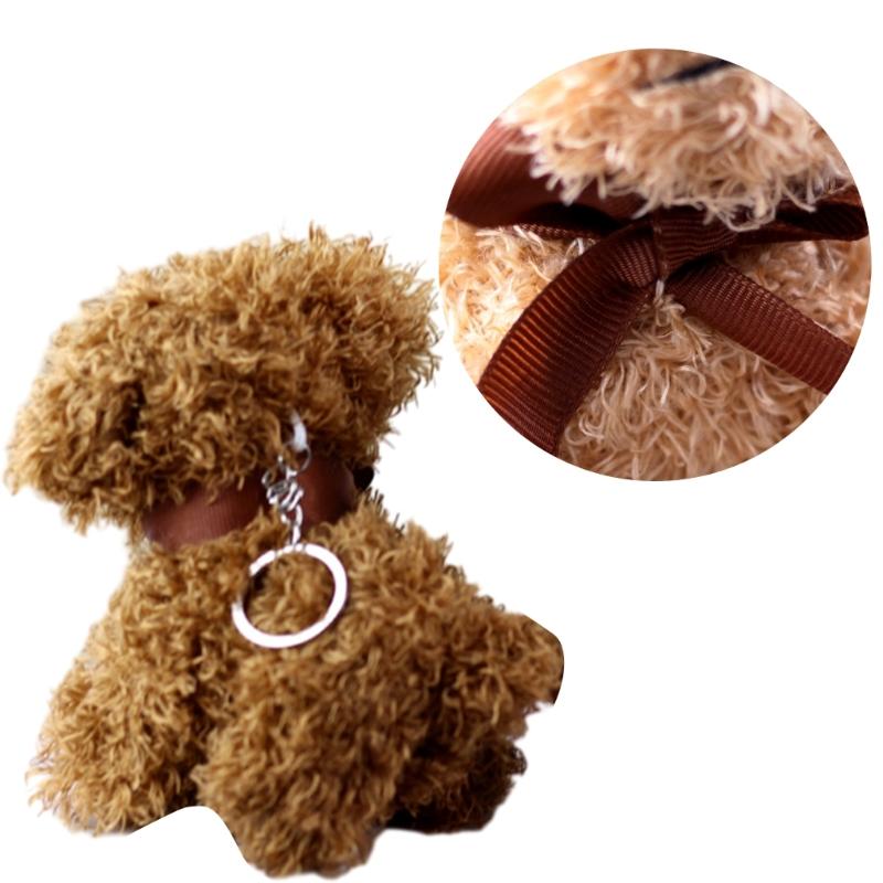 Cute Dog Keychain Adorable Stuffed Animal Pendant Plush Dog Keyrings Handbag Pendants Suitable for Keys and Backpacks