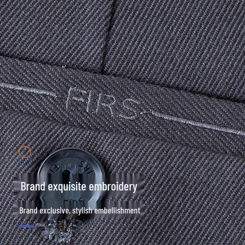Мужские брюки FIRS из смесовой шерсти в стиле business casual, прямого кроя