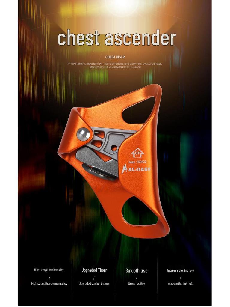 Alnas High-Altitude Rope Chest Ascender for Climbing
