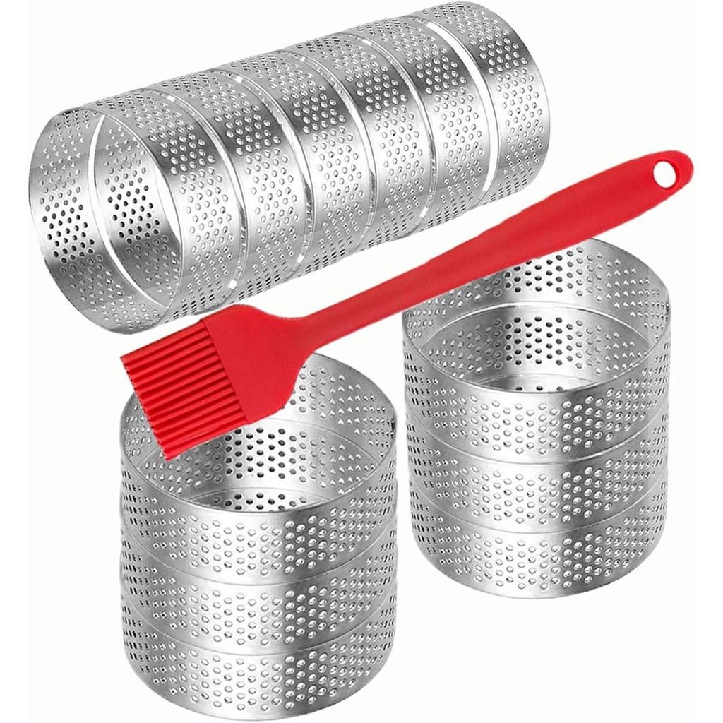Stainless Steel French Perforated Tart and Cake Mousse Ring