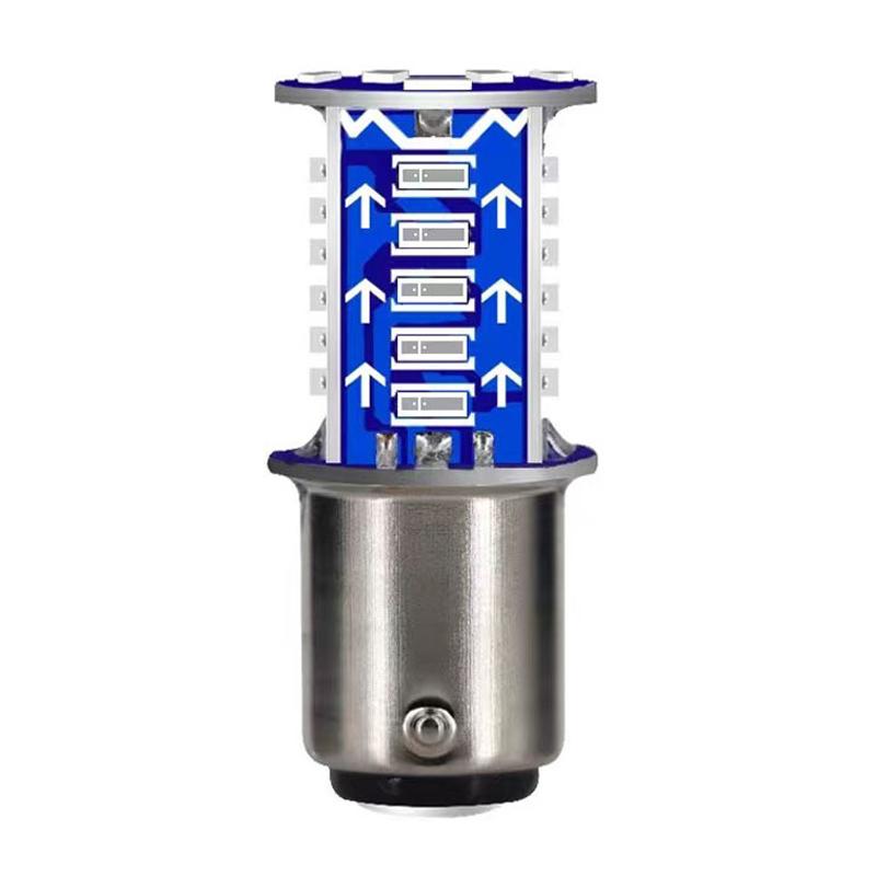 Universal LED Motorcycle Strobe Brake Light Bulbs Car Tail Parking Reverse Lights Auto Brake Lamps Motorcycle Tail Light 1/2Pcs