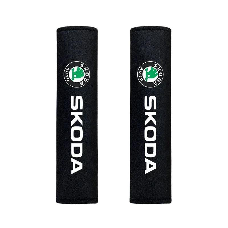 

Car Sticker 2025 New Car Seat Belt Pad Safety Strap Shoulder Cover Soft Mat Accessories For Skoda Yeti Kamiq Kodiaq Karoq Octavi