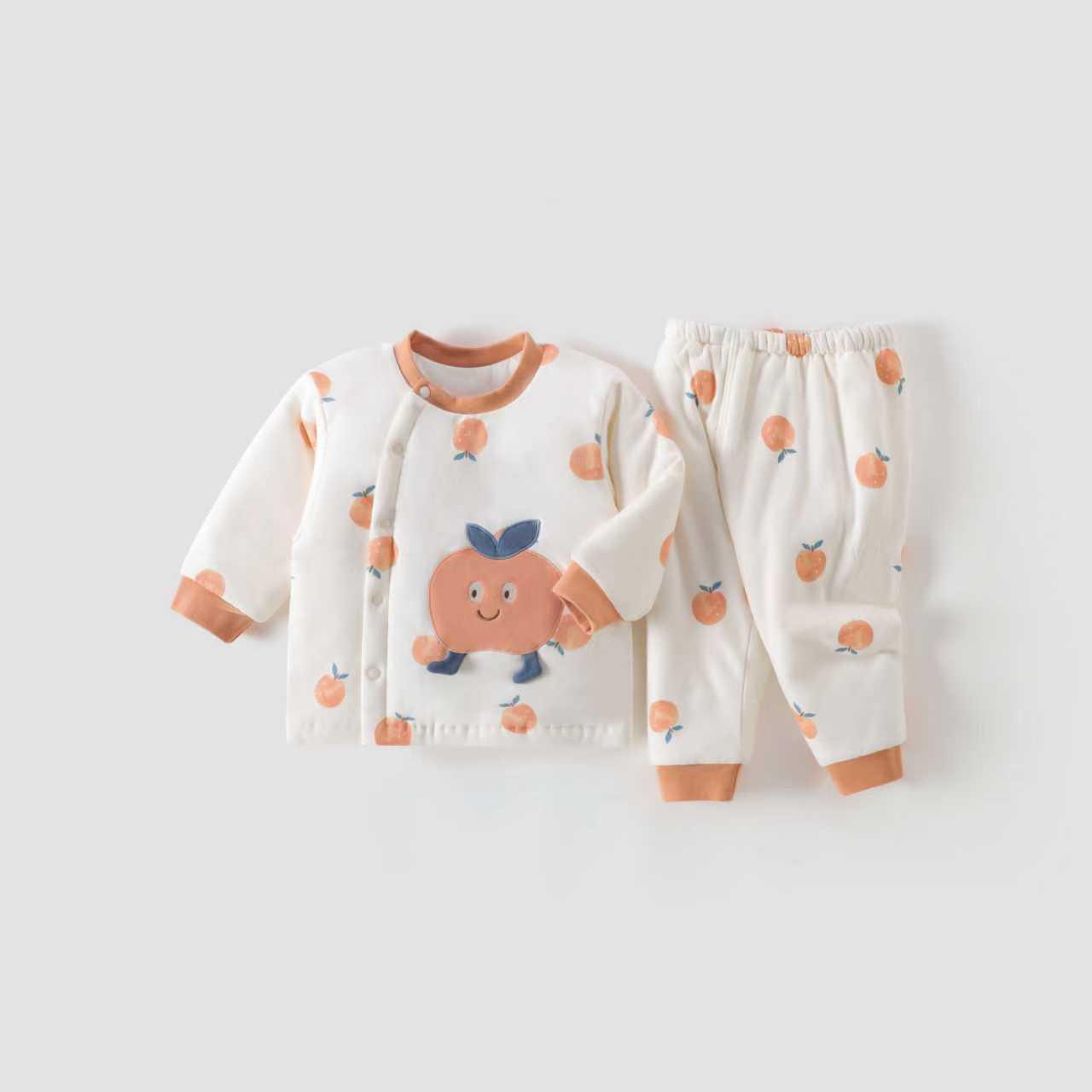 

Зимовий товстий стьобаний бавовняний комплект одягу для немовлят - Верхній одяг класу А для хлопчиків та дівчаток (120г) 100 cm