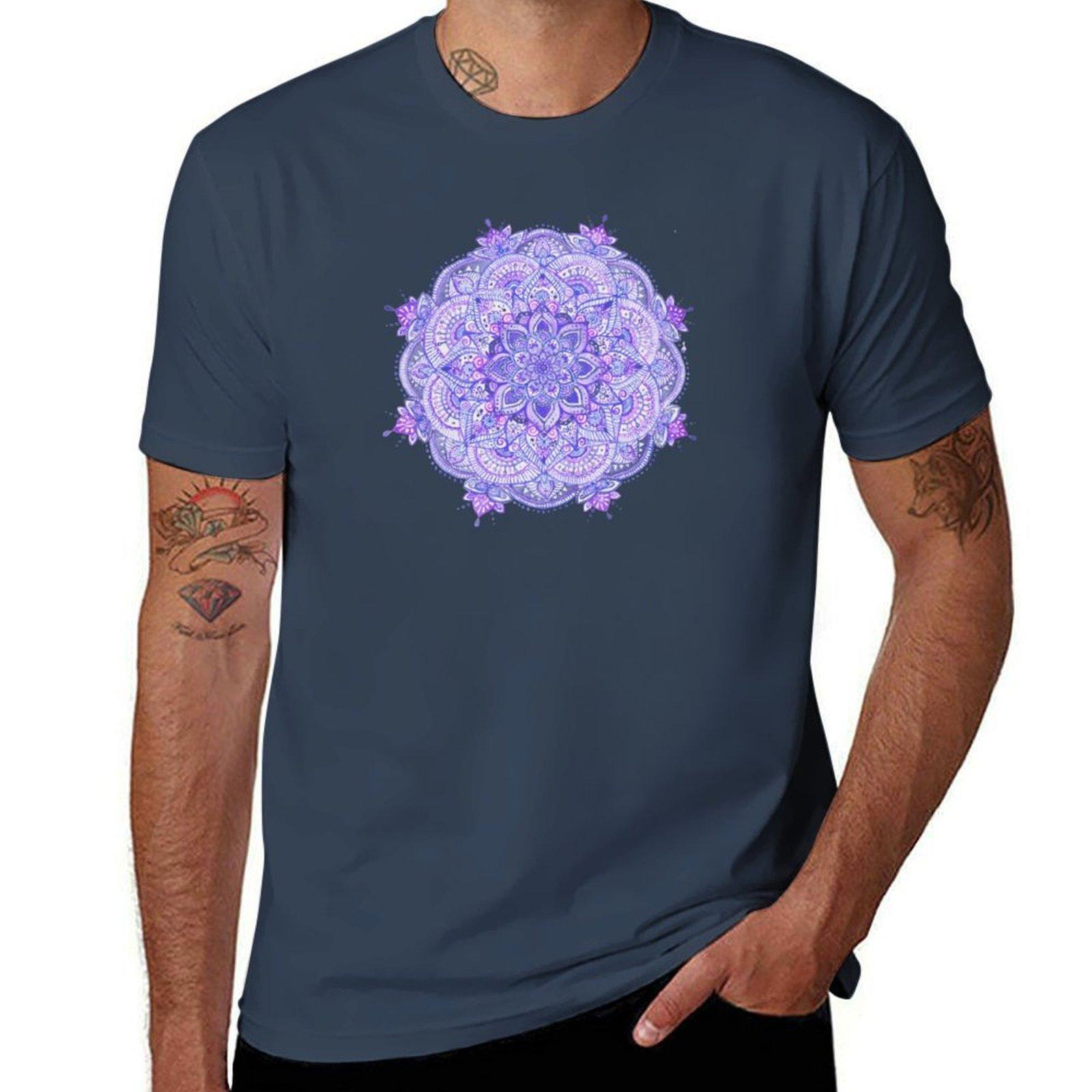 Watercolour Unisexdala Purple Tshirt Street Fashion Casual Tee Shirt S