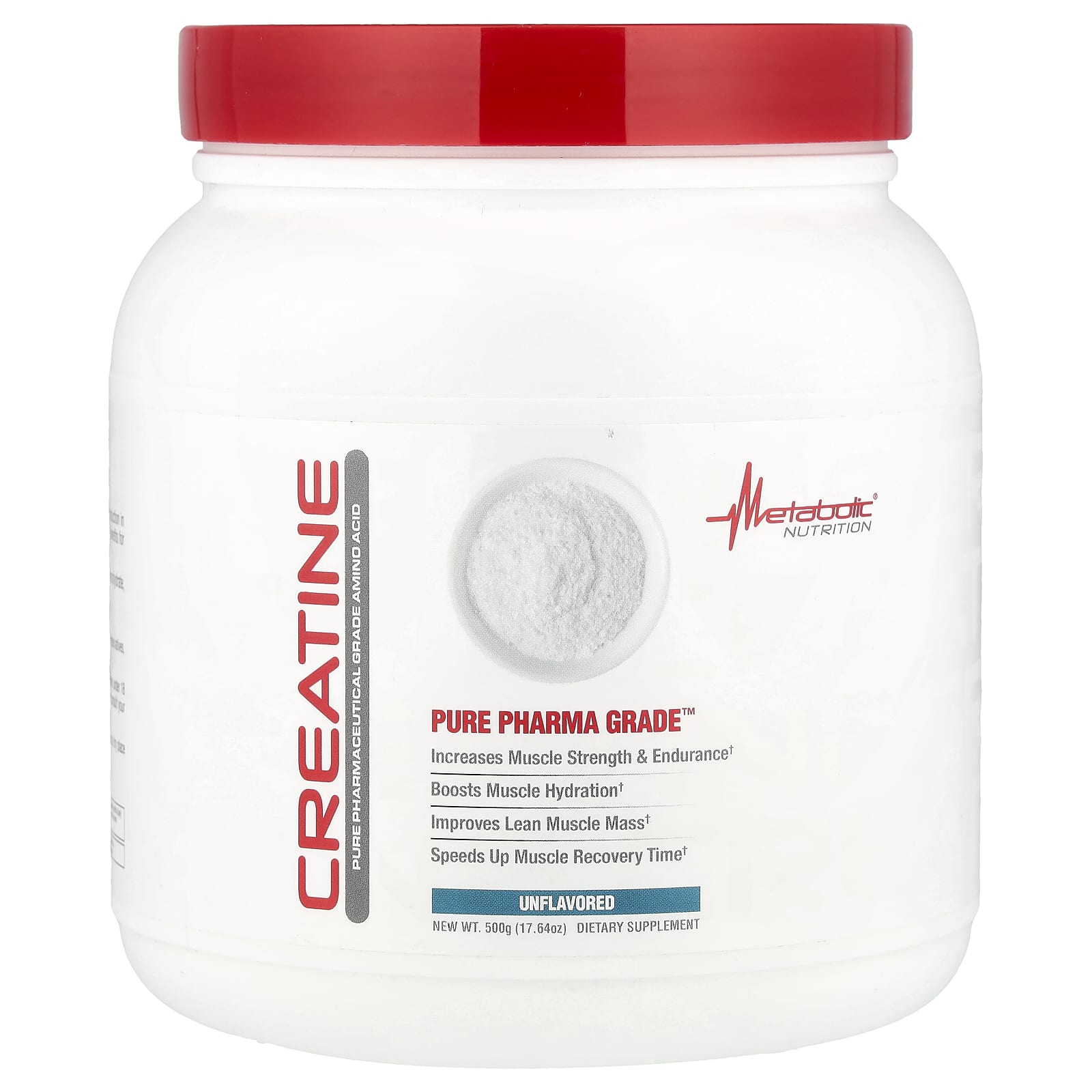 

Creatine, Unflavored, 500G (17.64Oz)