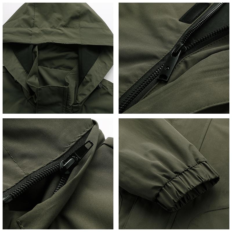 Men Outdoor Jacket New  Hooded Waterproof Casual Jacket Coat Men Tactics Military Jacket Men Plus Size M-8XL