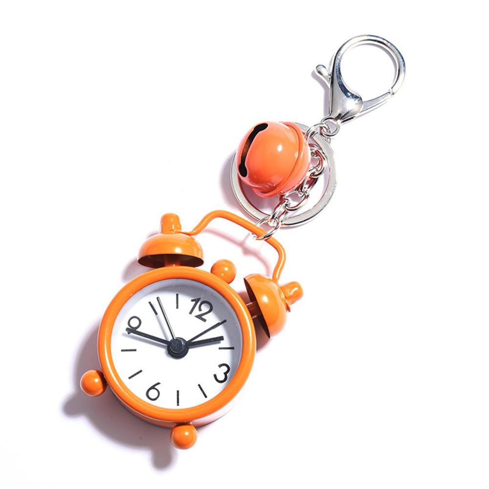 1pc Mini Alarm Clock Keychain Creative Car Ornament-Bag Pendant Ornament Couple Key Chain Small-Gift Home Decoration Clocks