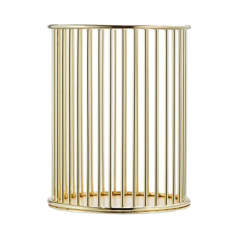 Metal high-end desktop storage pen holder, student office desk storage pen holder