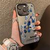Atmosphere Blue Butterfly for Iphone17 Mobile Phone Case Apple 16promax/15/14pro New 13x