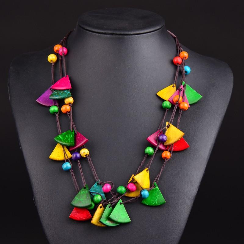 JMXD Bohemian Tribal Triangle Geometric Long Layered Pendant Necklace for Women Y2K Fashion Minimalist Jewelry Accessories