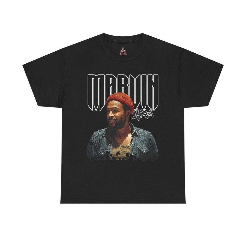 Marvin Gaye Ramp;B Music Singer TShirt Unisex Cotton Tee Classic Unisex T-Shirt M