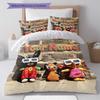 Bing Custom Name Pattern Bedding,Quilt Set Quilt Cover Pillowcase Home Birthday Gift(1 * duvet cover + 2 * pillowcase, without core)