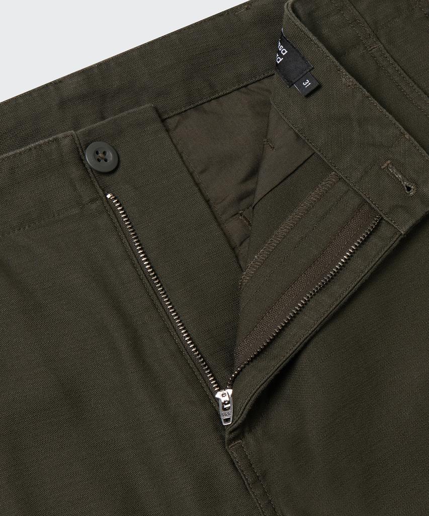 MUSINSA STANDARD Back Satin Officer Pants [Deep Khaki]