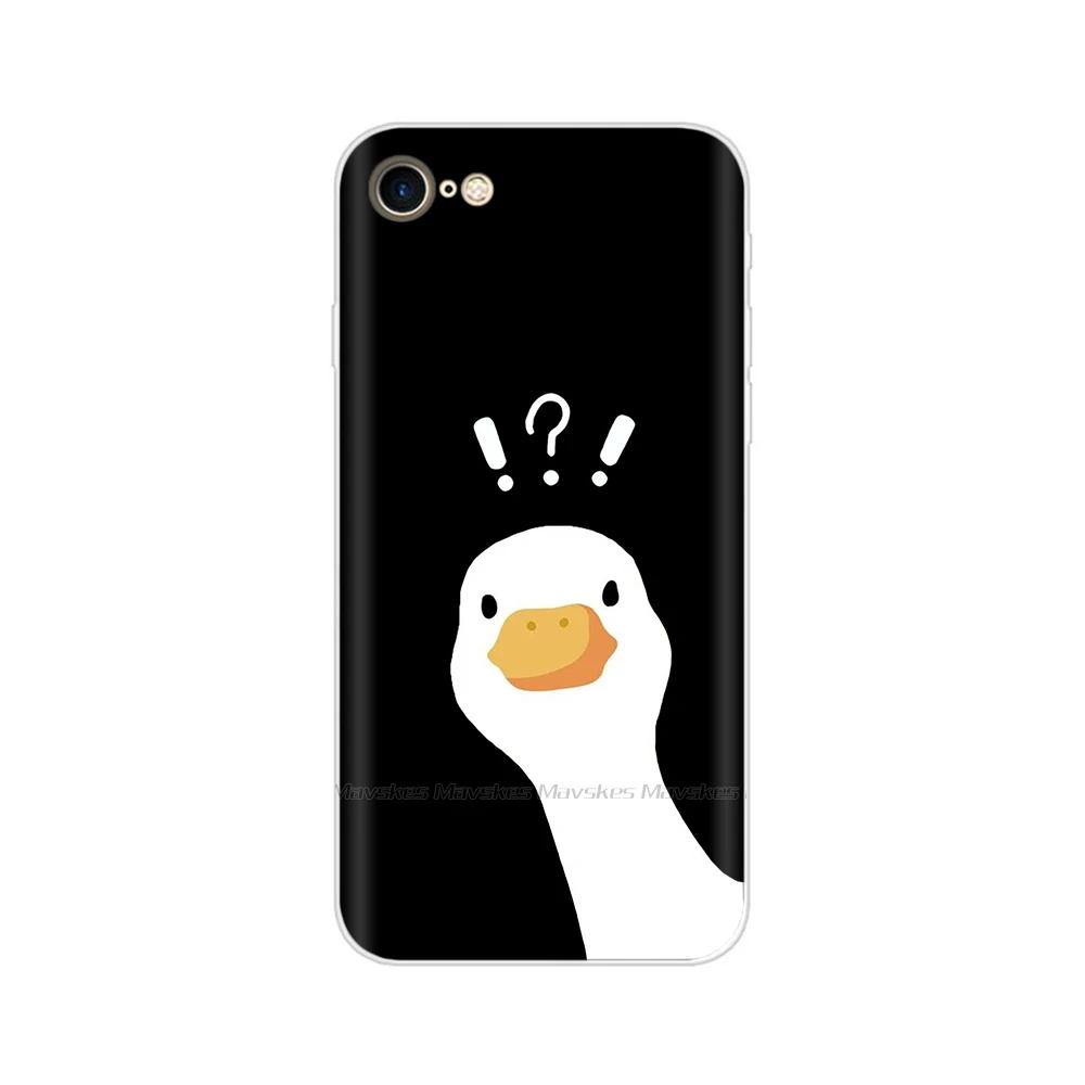 For iPhone SE 2020 Case Fashion Cartoon Soft TPU Back Cover For iPhone SE Clear Silicone Casing Protective Cases For iPhoneSE