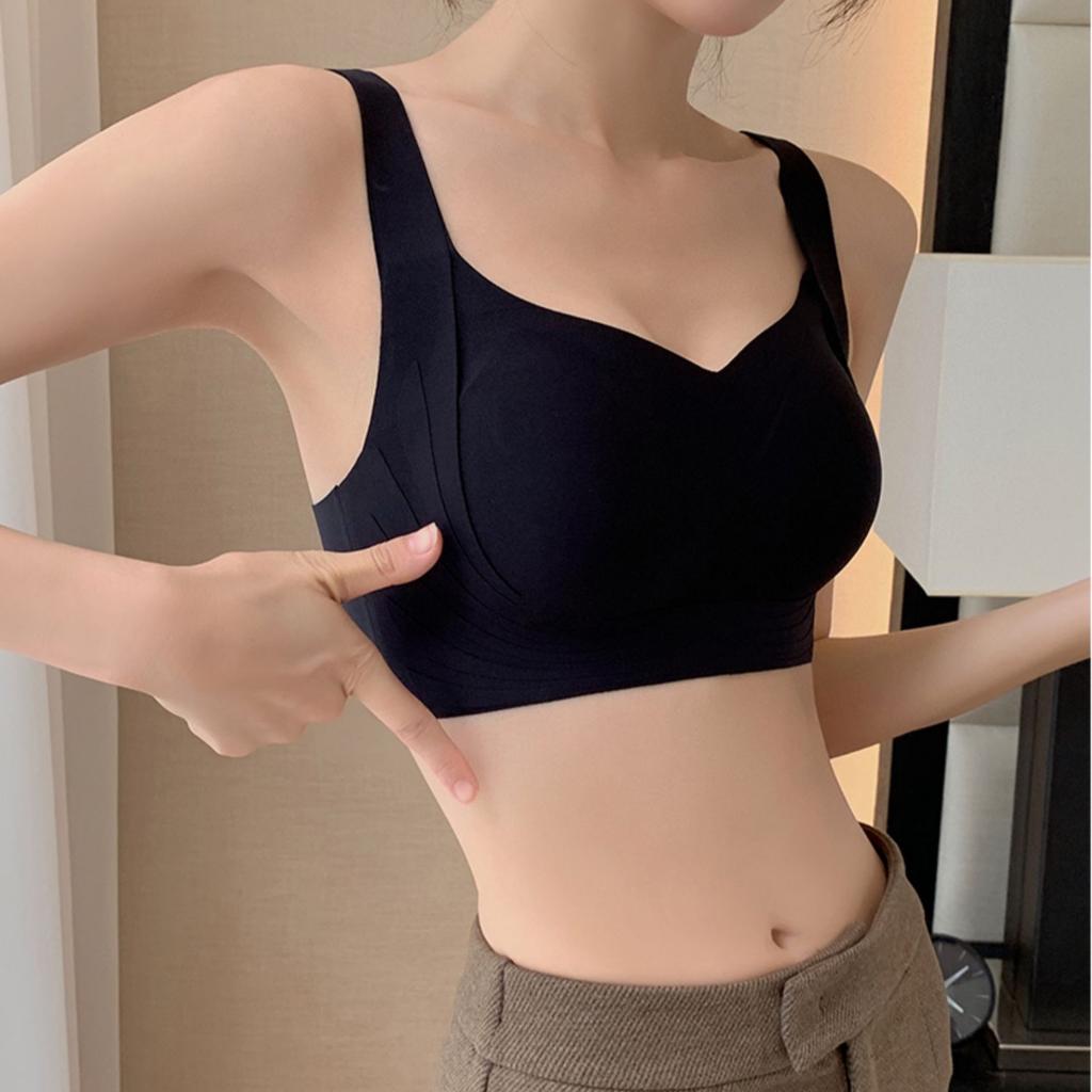 Traceless BH Frauen sammeln ohne Stahlring Unterwäsche Herbst und Winter bequemer BH einfarbiger BH unsichtbarer BH