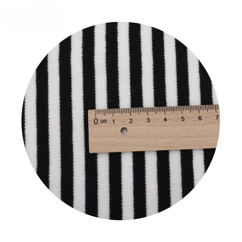Rainbow Striped Cotton Elastic Knitted French Terry Fabric DIY For Sewing Hoodie Jacket Shirt Tissus By The Half Meter 610g/m
