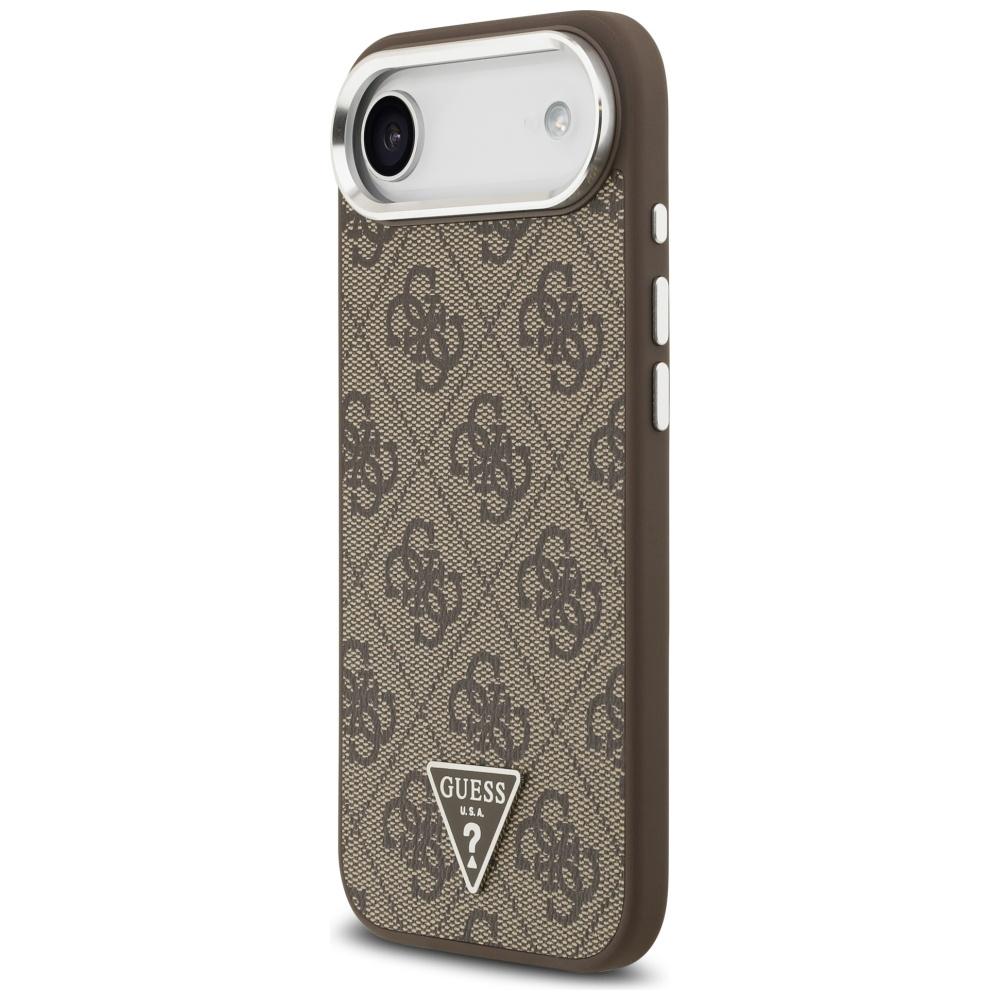 Guess 4G Triangle Logo MagSafe case for iPhone Air brown silver