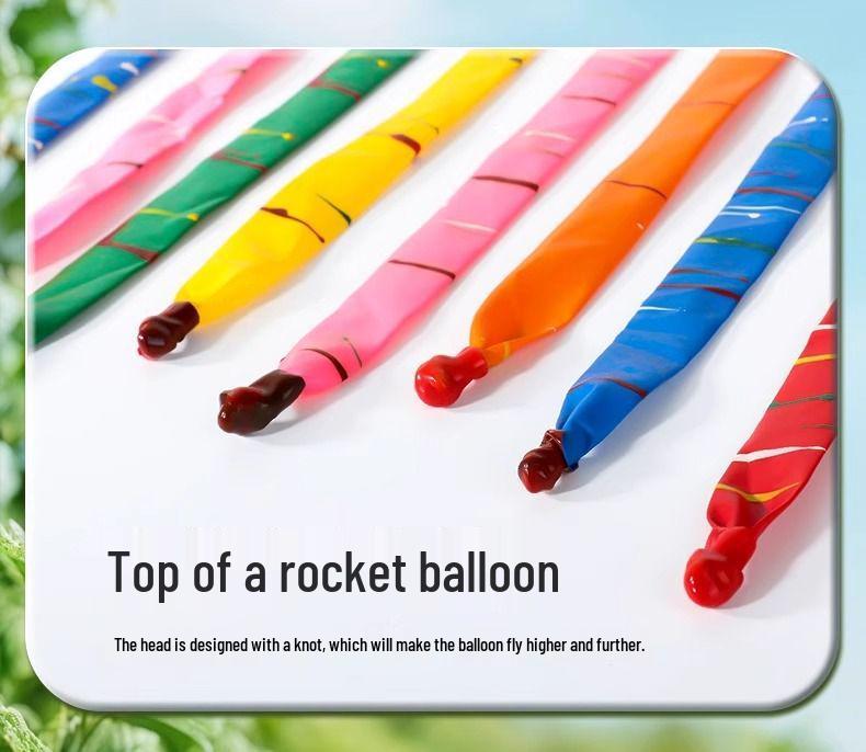 Soaring Rocket Balloon: Thickened Outdoor Toy for Kids