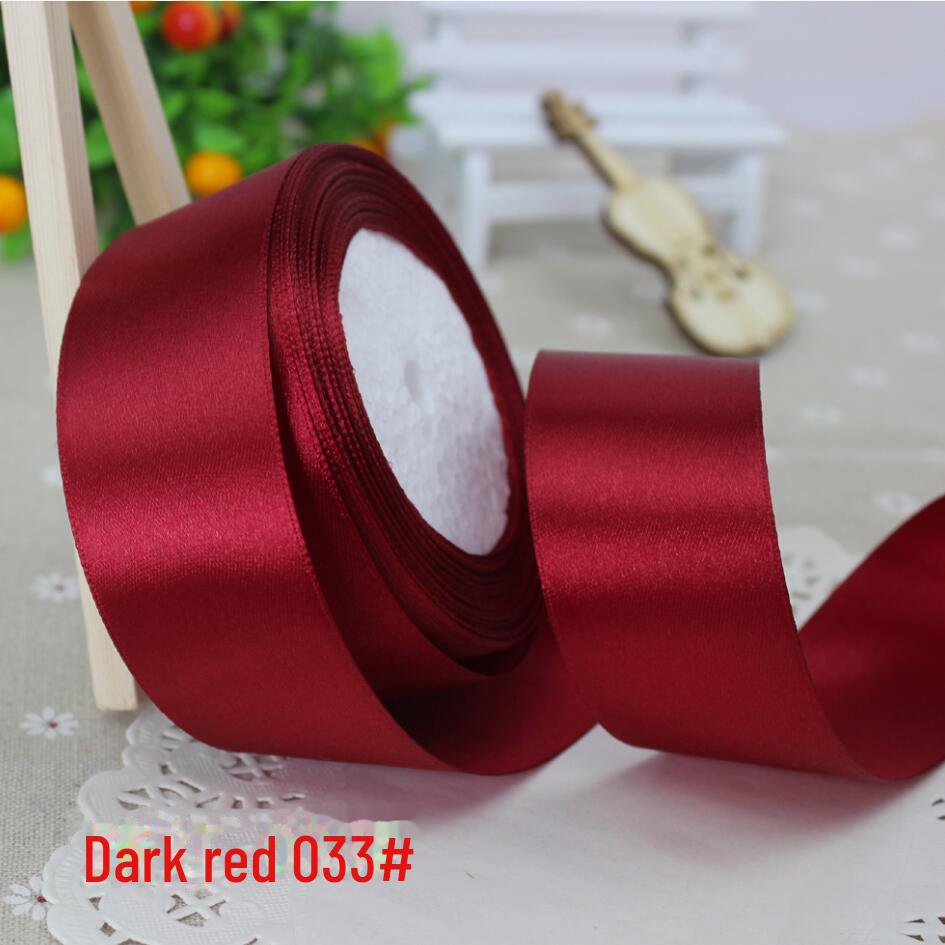 Red Satin Ribbon - 2cm Wide, 22 Meters Long, for Baking and Crafts