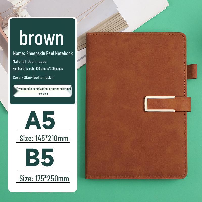 A5 Business Custom Logo Magnetic Notepad Diary Set