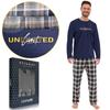 Men's UNLIMITED Cotton Pajamas Navy Blue