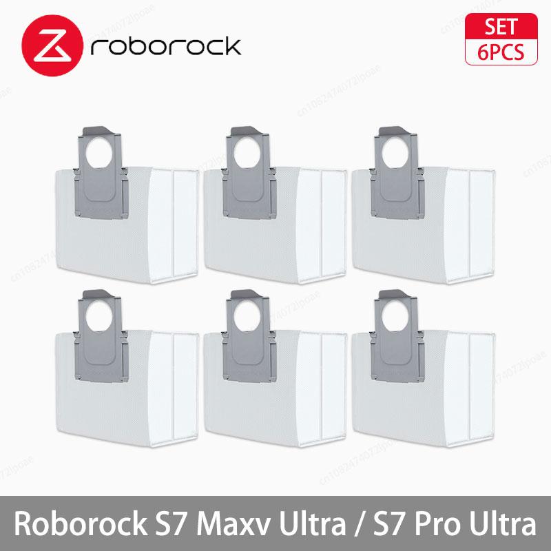 Roborock S7 Maxv Ultra / S7 Pro Ultra Robot Vacuum Accessories Main Side Brush Hepa Filter Mop Cloths Dust Bag Spare Parts