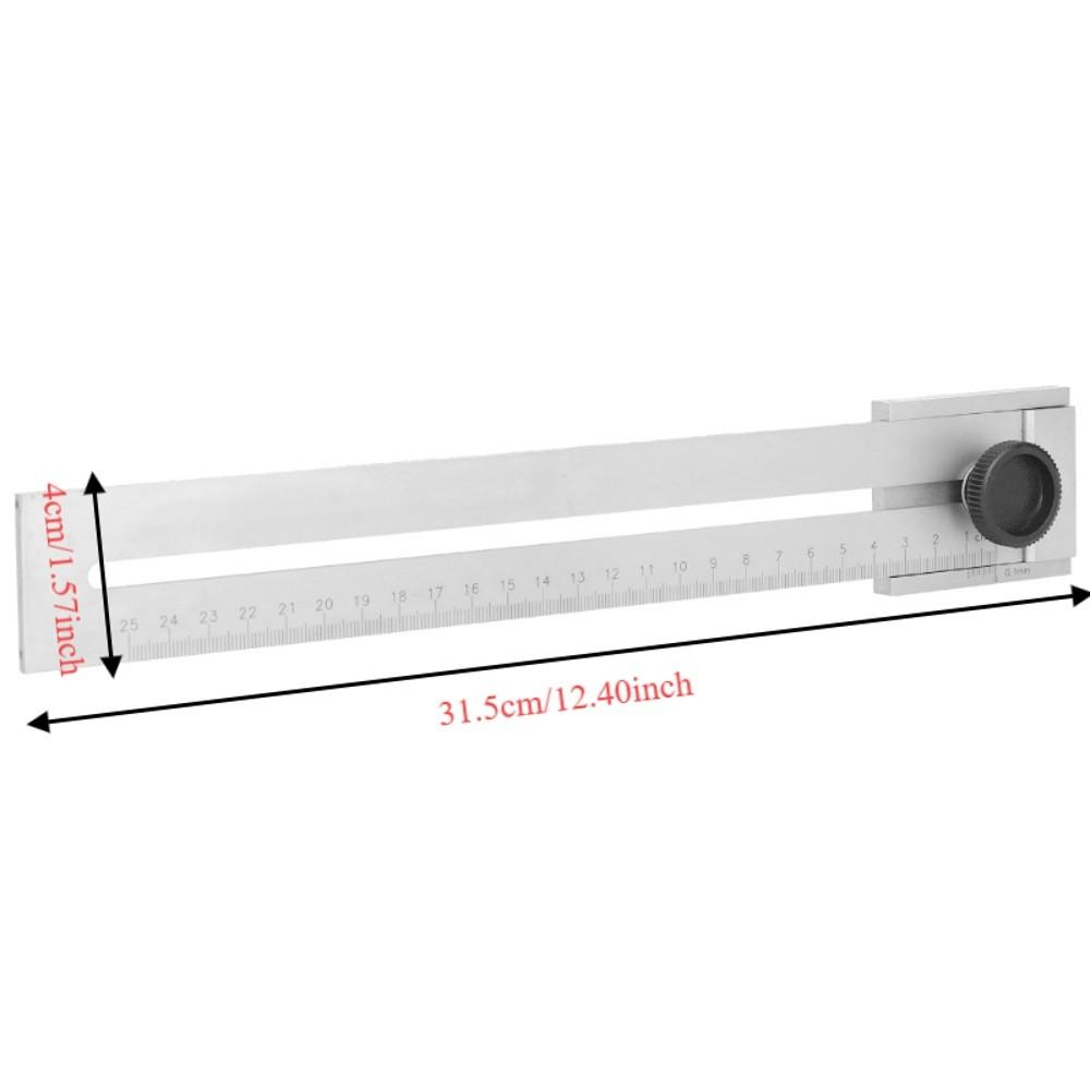 Carbon steel Sliding Line Ruler 250mm 0.1mm Accuracy Woodworking Measuring Tool Silver 300mm Marking Gauge Precision Marking