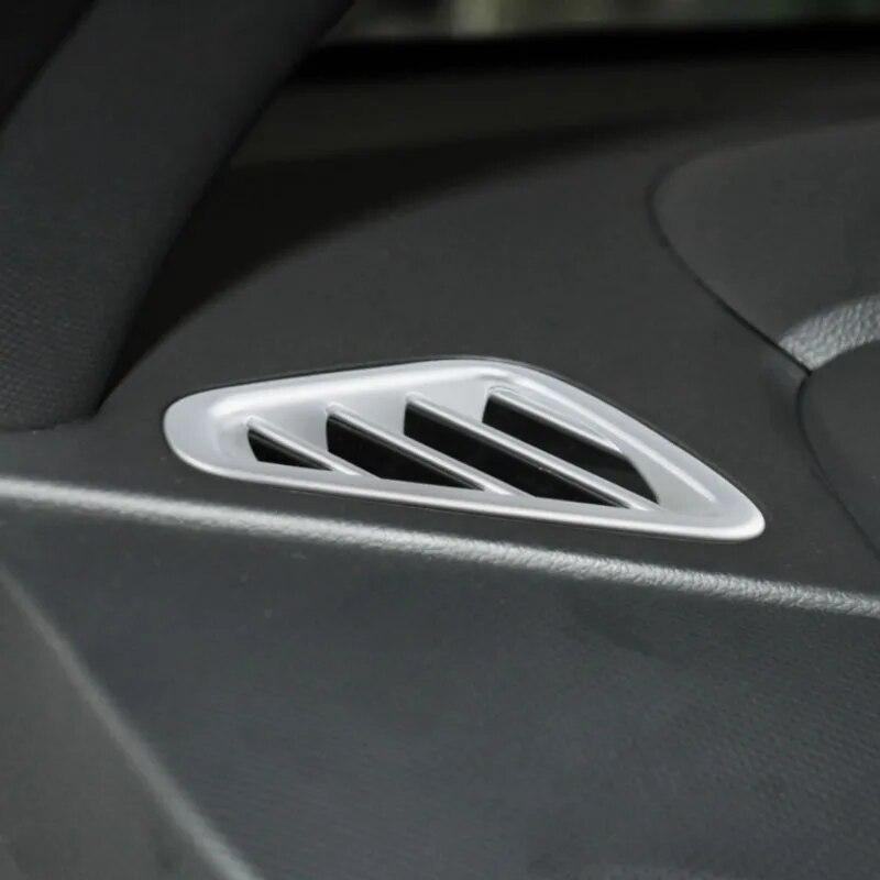 2Pcs/Set Car Air Condition Vent Outlet Decoration Cover Sequins Trim for Hyundai Kona Kauai 2017 -2022 Accessories