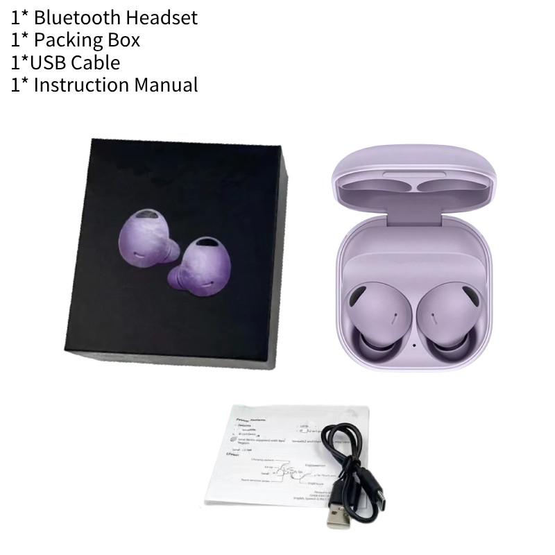 

Беспроводной наушник R510 Bluetooth с шумоподавлением Tws наушник Galaxy Buds 2 Pro фиолетовый