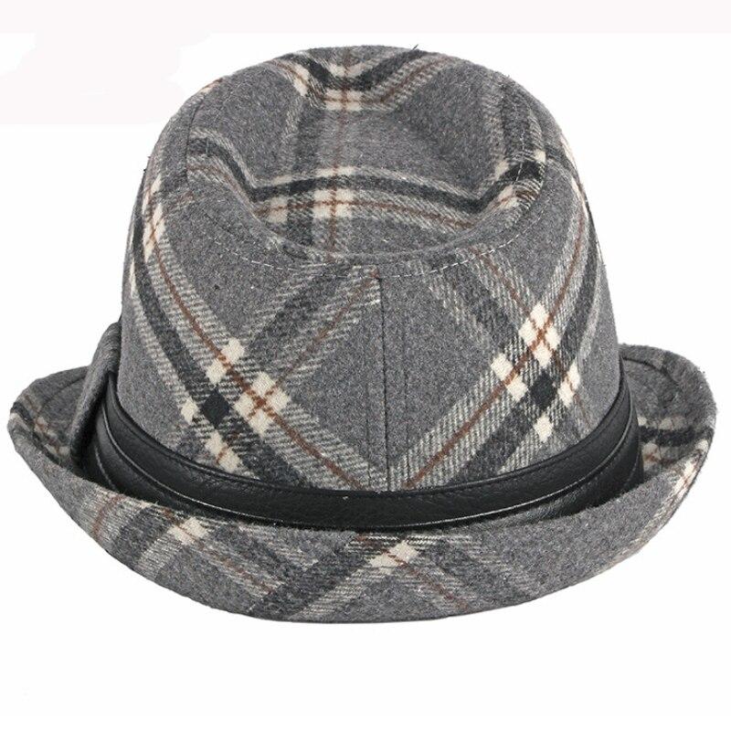 Fedoras Men Leather Band Fedora Hat 