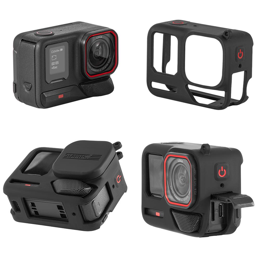 For Insta360 Ace Pro 2 Body Silicone Case Sleeve Lens Cap Anti-Scratch Protective Shell Drop-proof Camera Protection Accessories