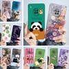 Phone Case For Honor 50 Lite Cute Panda Back Cover For Huawei Honor50 Lite 50Lite Soft Liquid Silicone Camera Protection Bumper