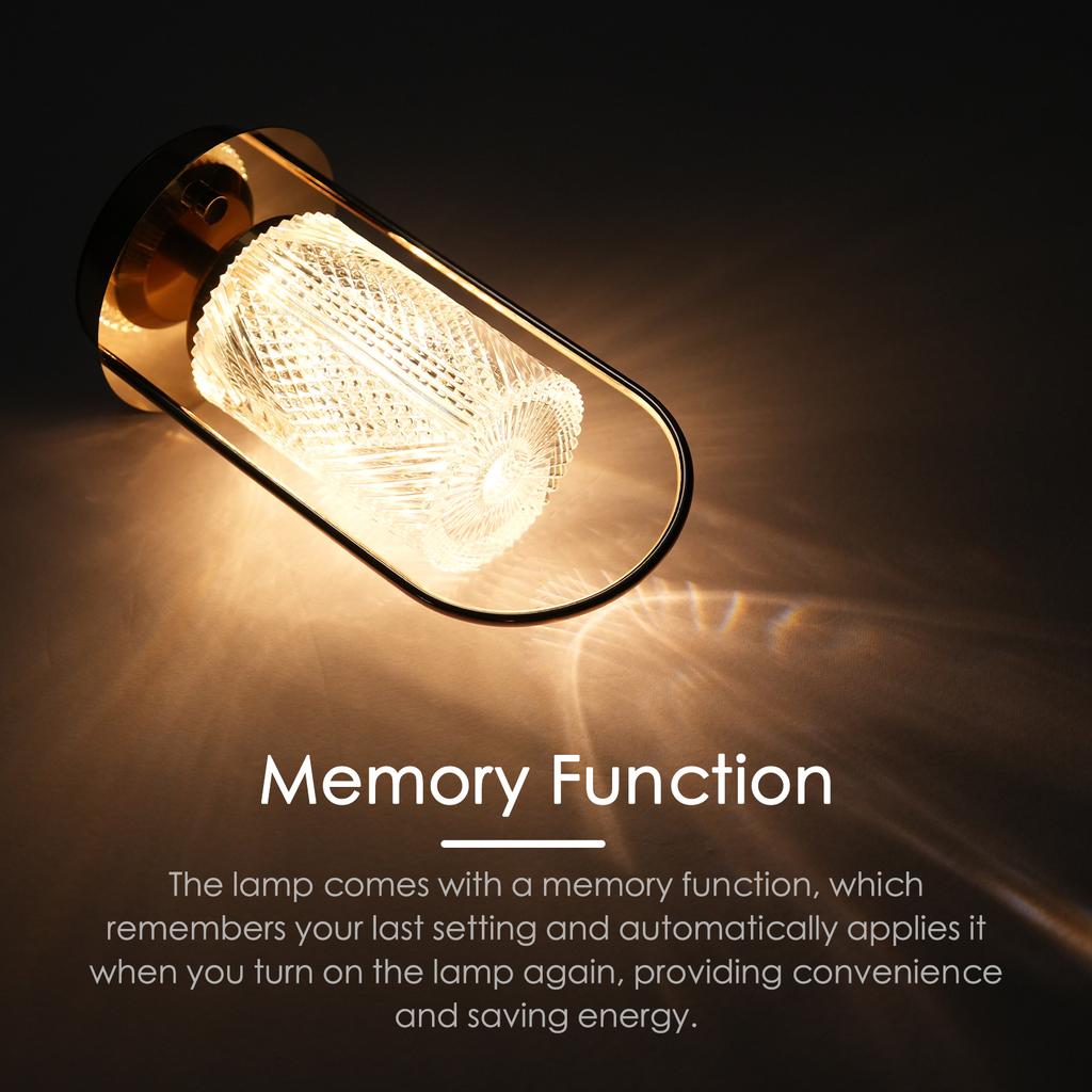 Night Light Sleep Decoration Portable Acrylic Crystal Lamp Bedroom Bedside Lamp