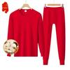 Elderly Winter Warm Round Neck Lounge Set