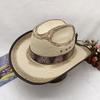 Spring And Summer Men'S And Women'S Western Denim Straw Straw Hat Shading Knight Hat Sun Hat