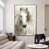 Abstarct White Horse Posters Canvas Prints Animal Painting Wall Art Picture for Living Room Modern Home Decoration NO FRAME