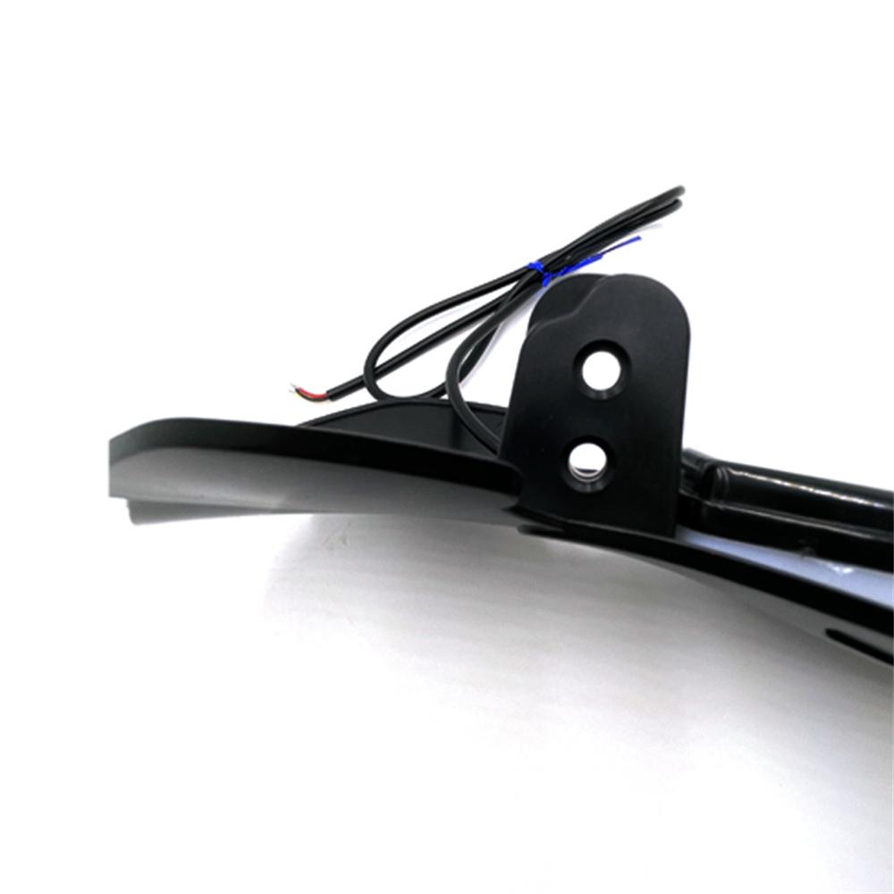 2Pcs Motorcycle Handlebar Hand Guards Protector W/ Led Flowing Turn Signal Light