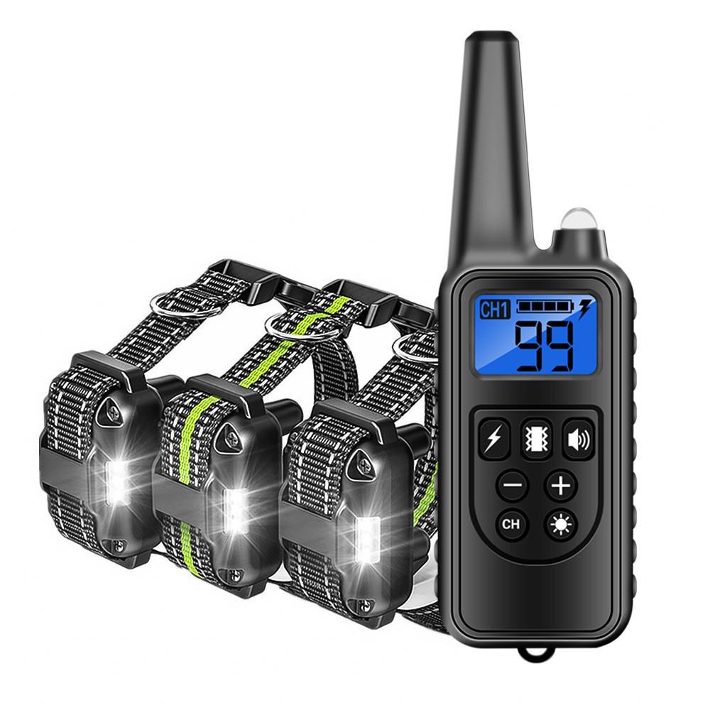 800m Dog Training Collar with Remote – Recyclable Anti-Bark Electronic Collar & Nylon Rope