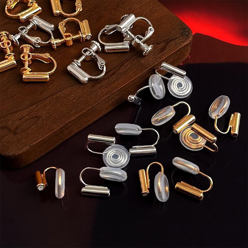 Painless Spiral Ear Clip Converter: Handmade, Adjustable, No Piercing Required.