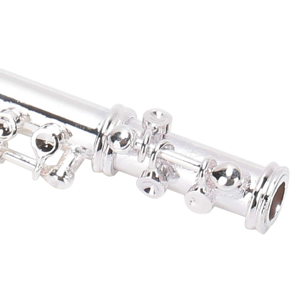 AUHX Metal Flute Keychain, Beautiful Flute Key Ring Gift, Practical Small Exquisite Gift for Hanging Keys or Decoration