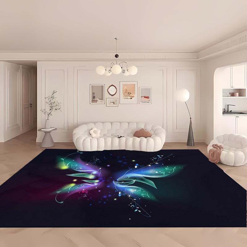 3D Beautiful Butterfly Large Area Carpet for Living Room Cartoon Kids Bedroom Sofa Doormat Floor Tapete Anti-slipDecor Alfombra